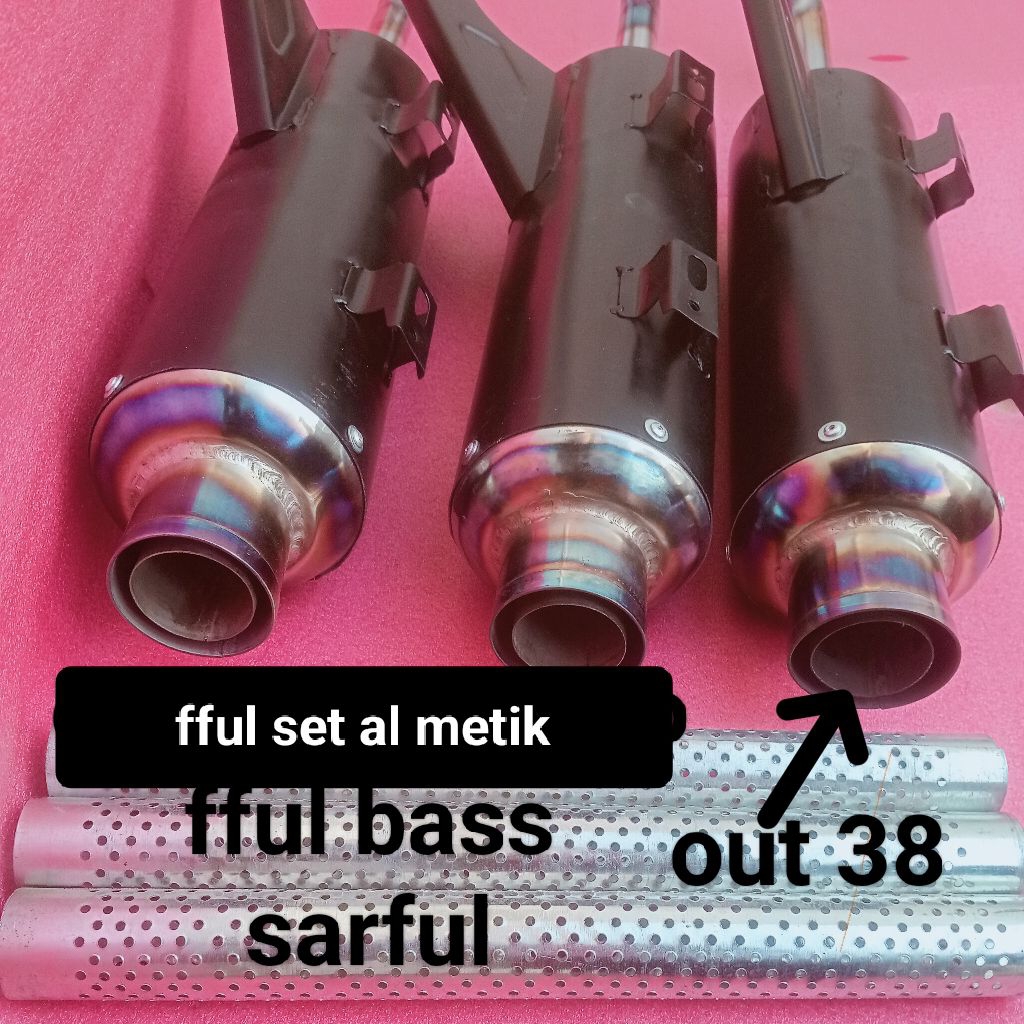 knalpot racing metik fful bazz ala sijhiro termurah Mio sporti/Mio j/Mio soul karbu/Mio soul GT Mio 