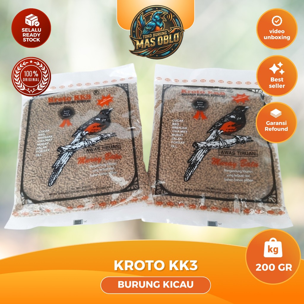 KK3 Kroto (200 Gr) Pakan Burung Berkicau