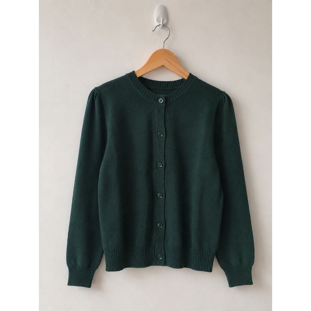 NIGOO.ID Cardigan preloved warna emerald