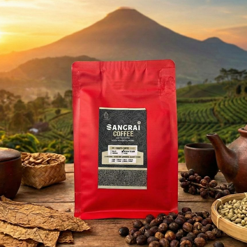 Kopi Fine Robusta Natural Temanggung 100 gram Sangrai Medium To Dark Roast Murni Tanpa Campuran