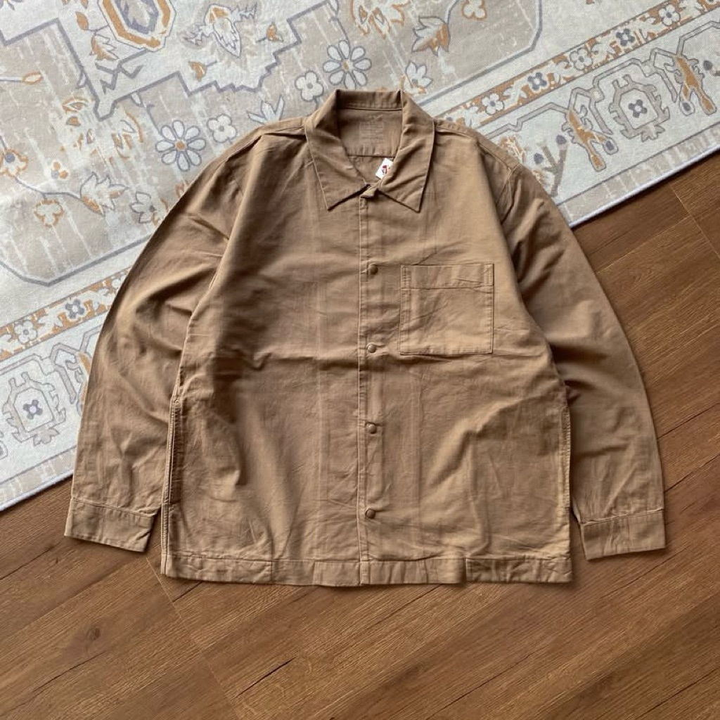 Muji Japan Hemp  Blend Shirt Outer Jacket