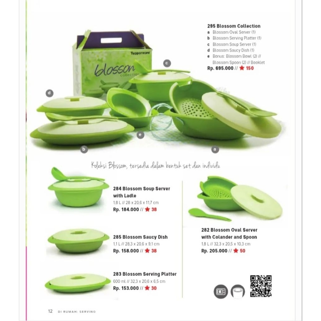 BLOSSOM set ~ Tupperware BARU