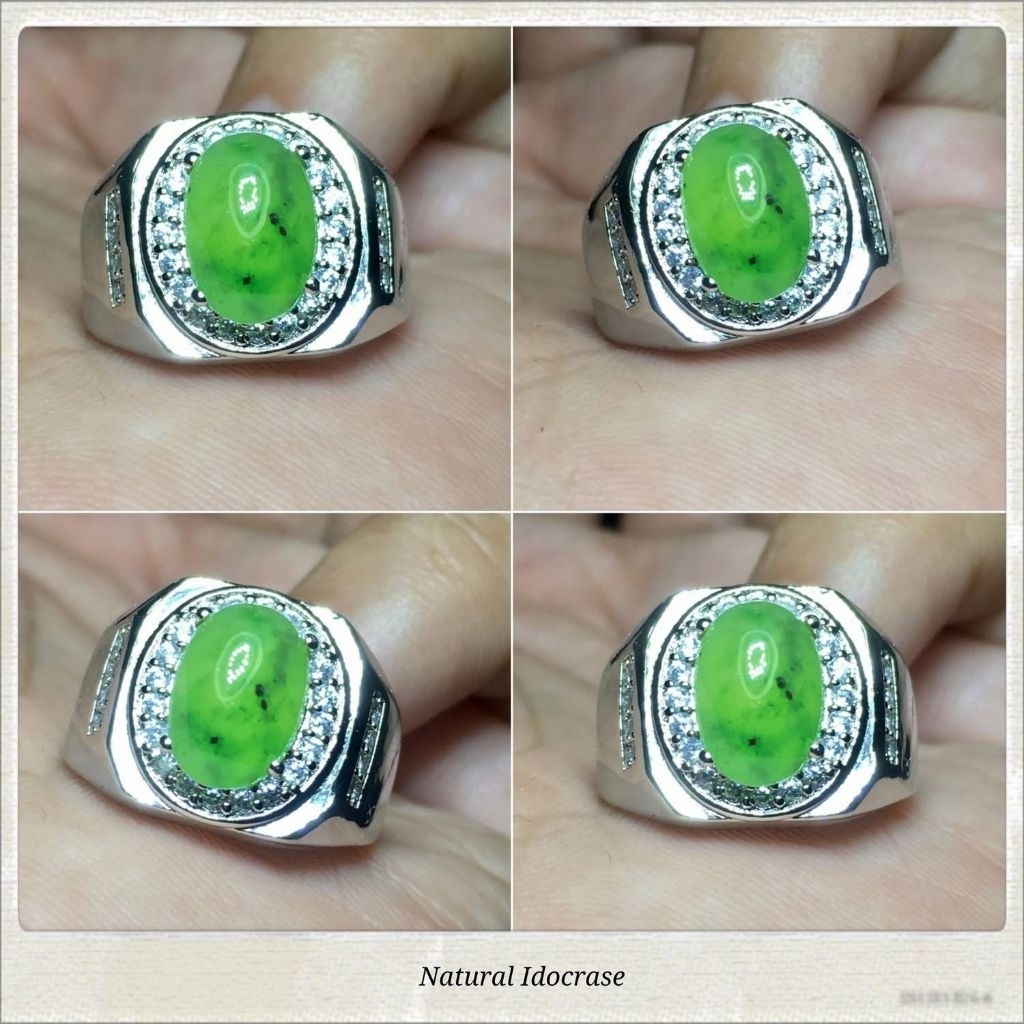 CINCIN AKIK NATURAL IDOCRASE LUMUT ACEH TOTOL