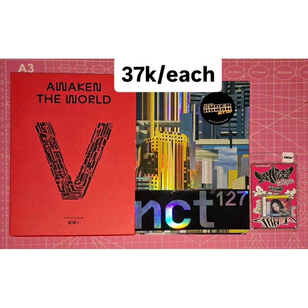 [OFFICIAL] Album Only WayV Awaken The World NCT 127 Superhuman Suhum SMini Only Giselle Welcome to M