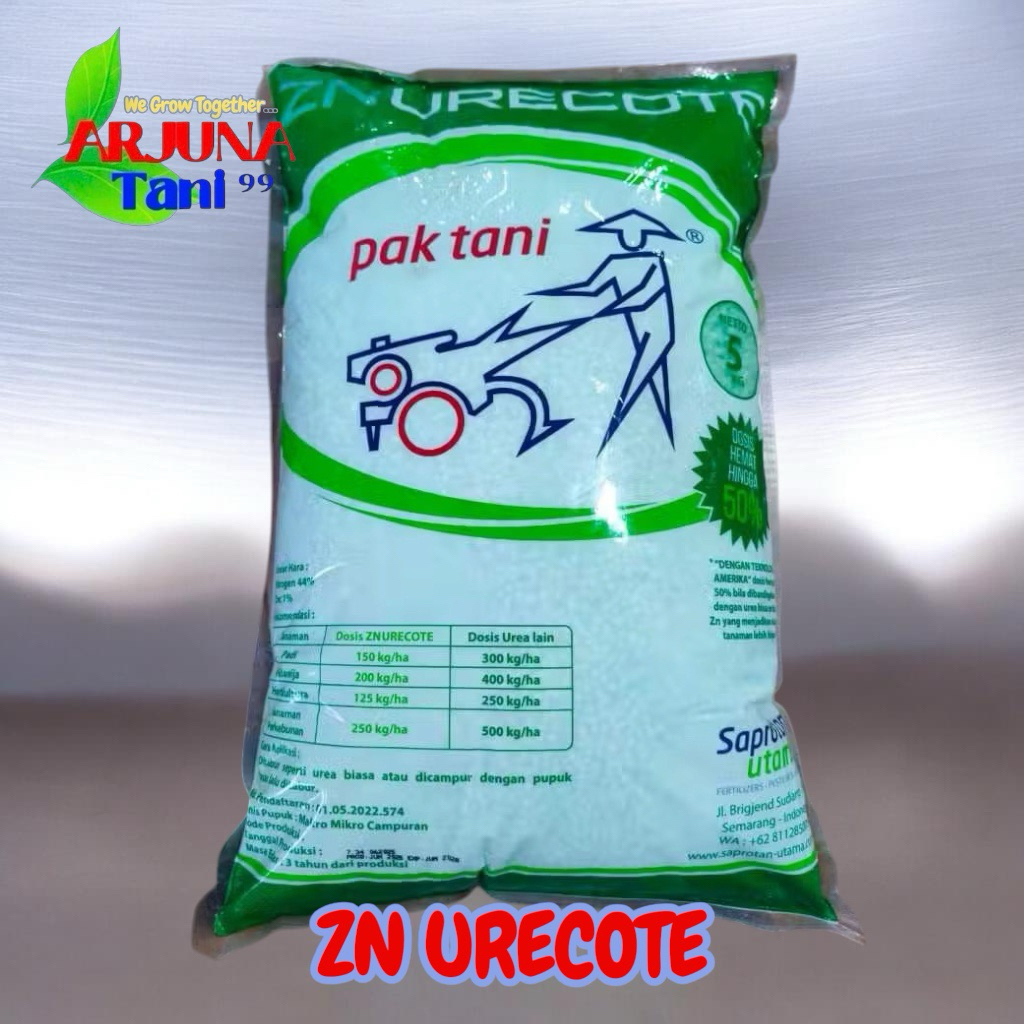 Pupuk Urea Prill ZN URECOTE Pak Tani 5KG