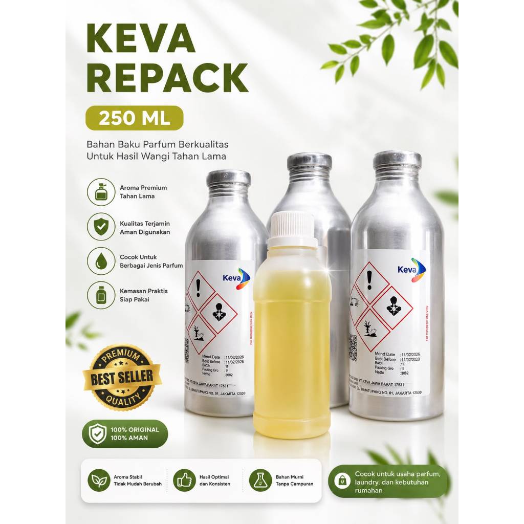BIBIT PARFUME MURNI BY KEVA REPACK 250 ML