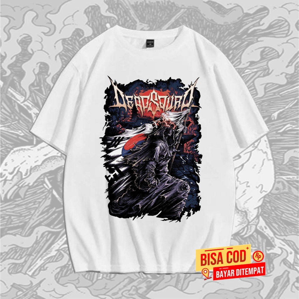 Kaos Distro DEADSQUAD TOUR SOUL Kaos Deadsquad Bahan Catton Combed 24S - T-shirt pendek Deadsquad To