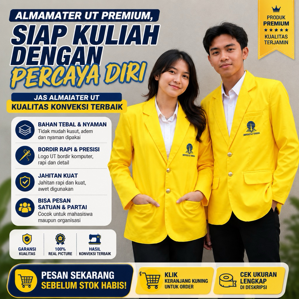 Ready Jas UT GROSIR MIN 5 pcs almamater UT ready almamater UT/jas/jaket almamater