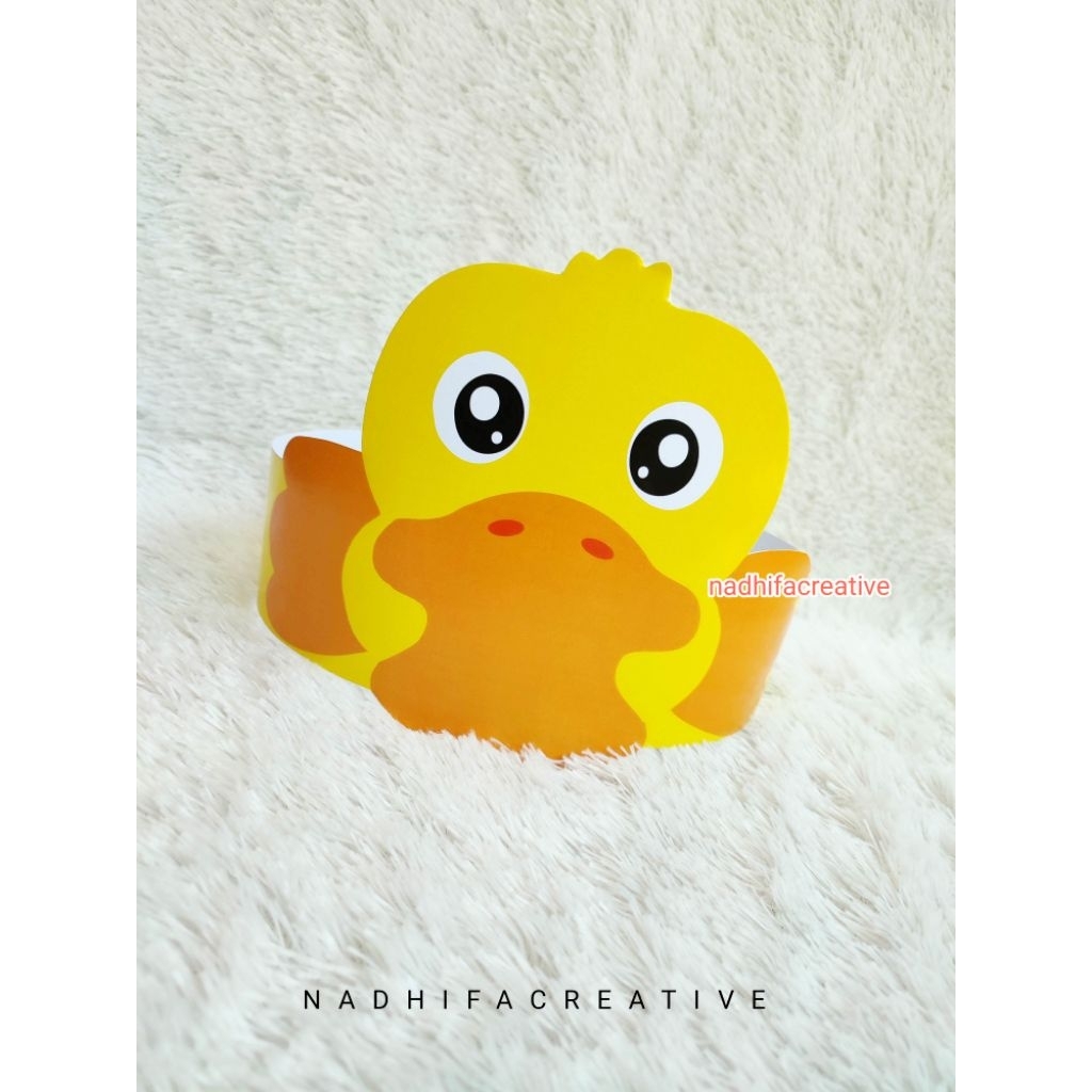 Topi Kertas Gambar Bebek wk