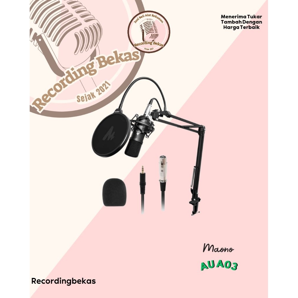 Mic Condensor Maono AU A03