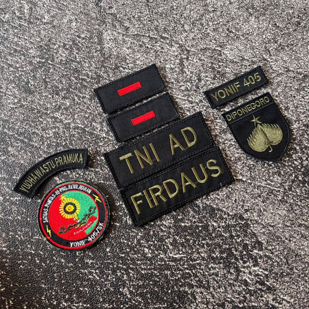 Patch Bordir Atribut Habema fulset sudah Velcro