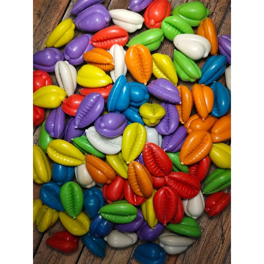 100gram / kuwuk warna / kuwuk plastik / biji congkak