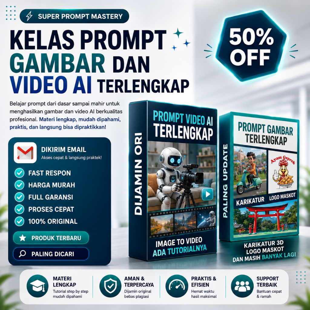 Super Prompt Mastery: Kelas Prompt Gambar dan Video AI Terlengkap