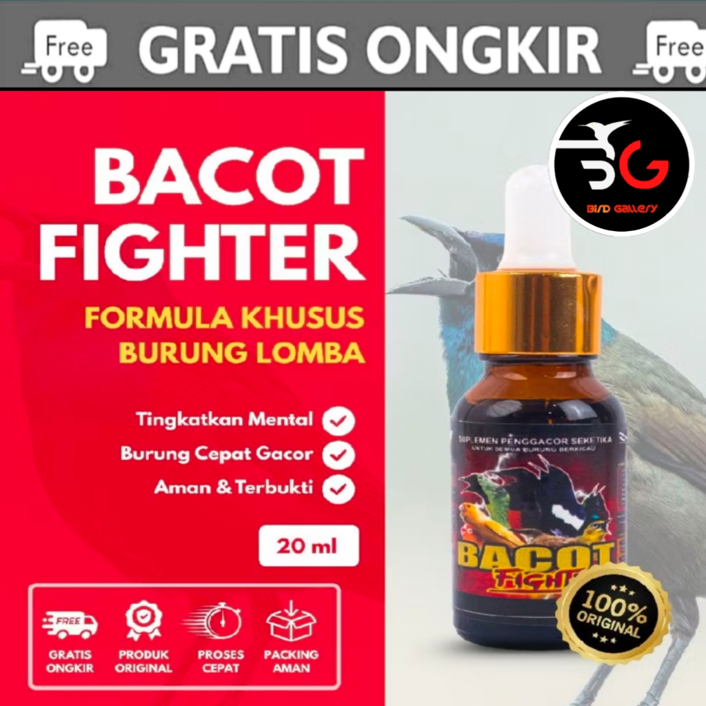BACOT FIGHTER VITAMIN BURUNG PLECI KOLIBRI VITAMIN BACOT FIGHTER