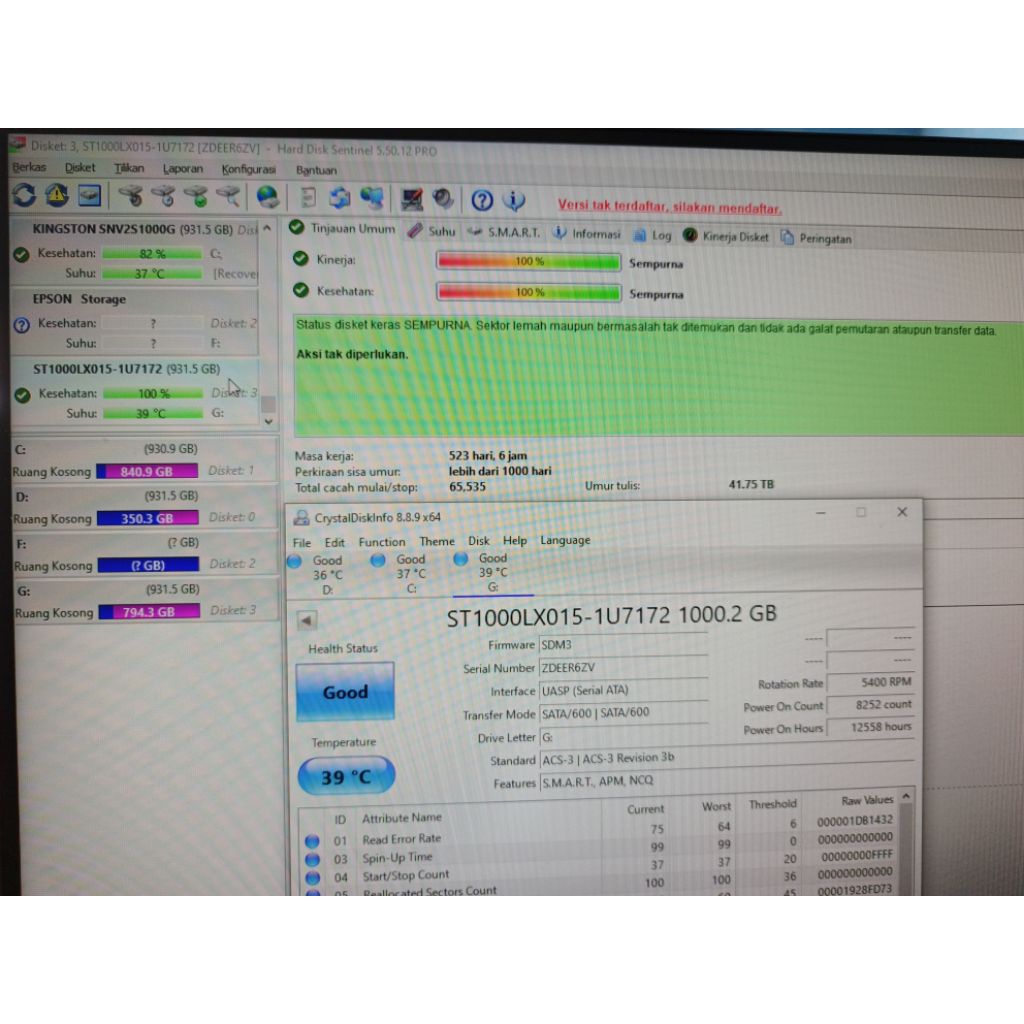 SSHD Seagate 1TB