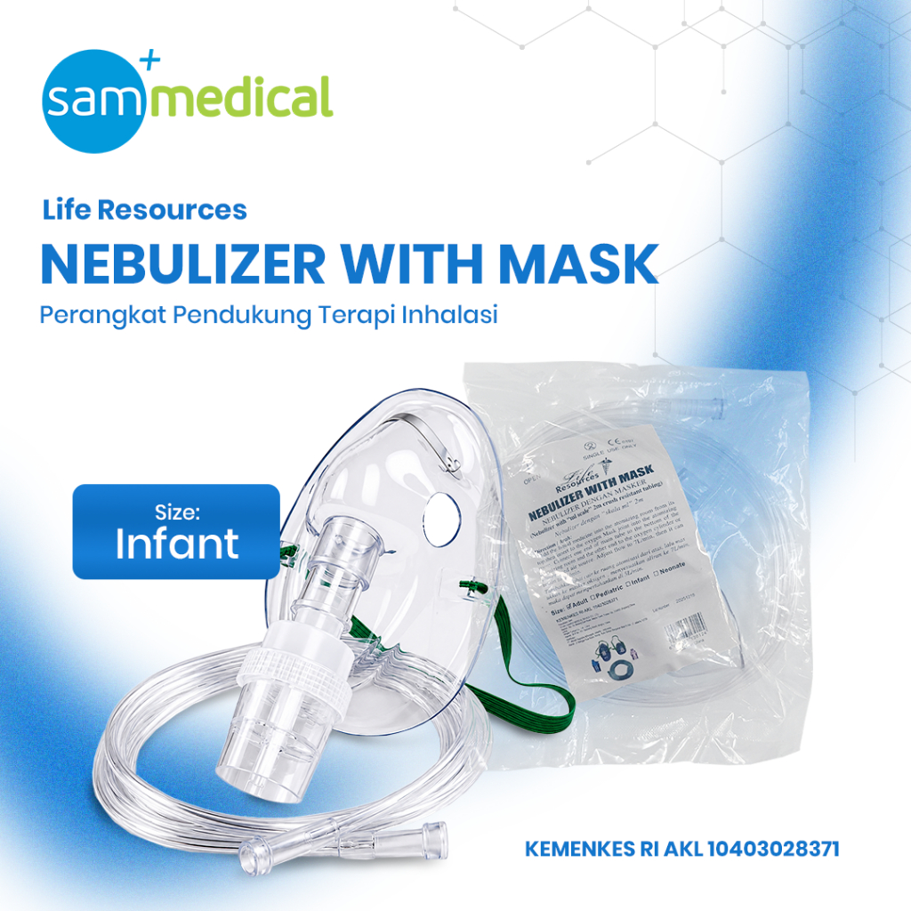 Liferesources Nebulizer Mask Bayi / Masker Nebulizer Liferesources  Untuk Bayi
