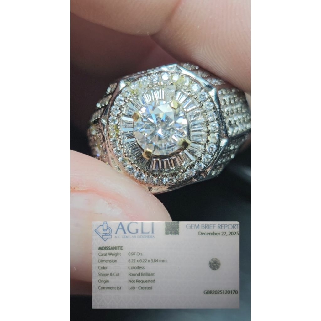 White Moissanite