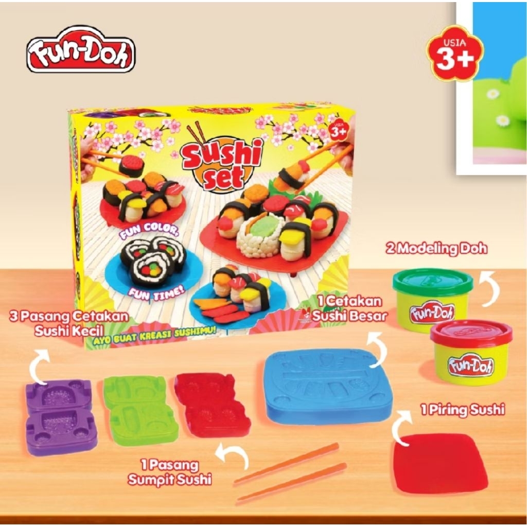 Fun-Doh Sushi Set