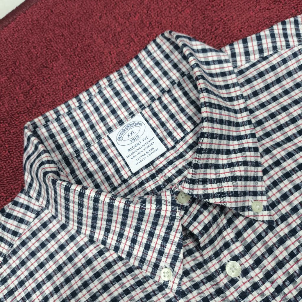 Kemeja pendek pria BROOKS BROTHERS