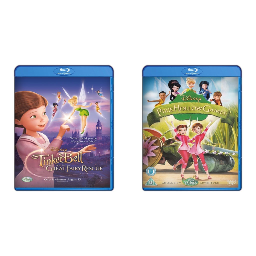 DVD Tinker Bell And The Great Fairy Rescue (2010) + DVD Pixie Hollow Games (2011)