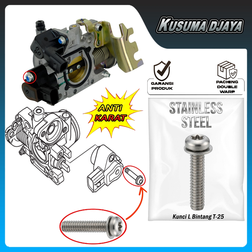 BAUD BAUT L BINTANG STAINLESS SENSOR TPS STYLO VARIO 160 SATUAN