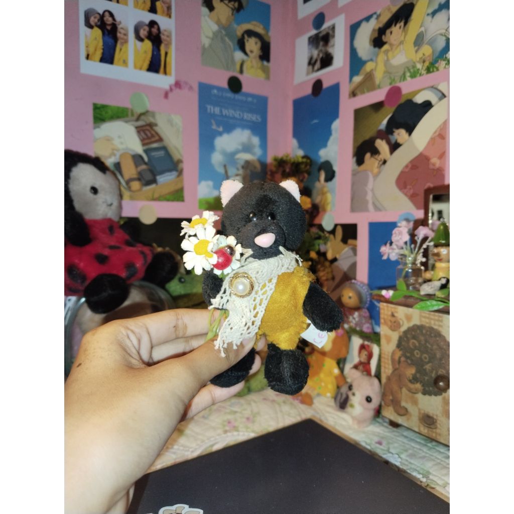 Keychain | Bagcharm Remake Kucing Hitam by Nici