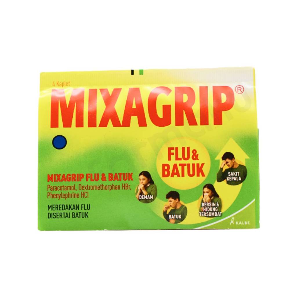 Mixagrip Flu, Miixagrip Flu dan Batuk/Obat batuk pilek/Strip