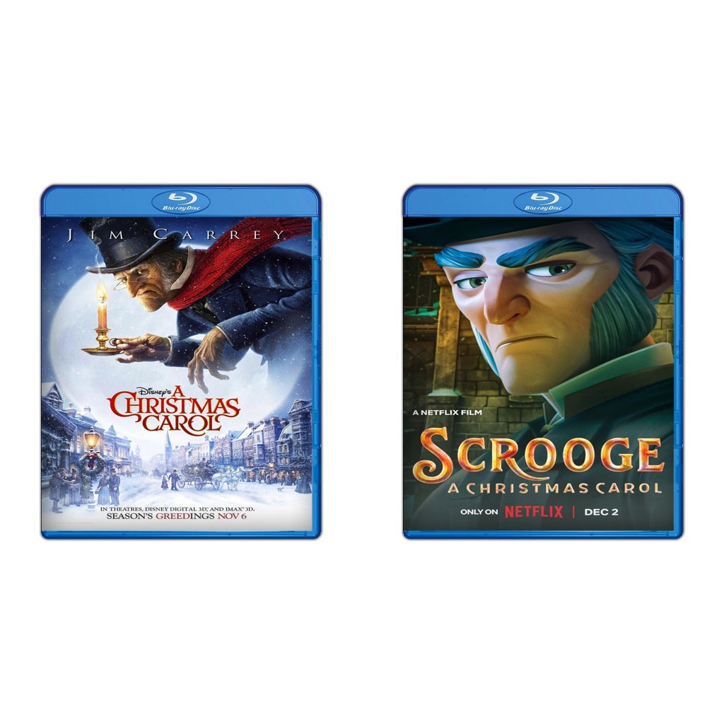 DVD A Christmas Carol (2009) + DVD Scrooge A Christmas Carol (2022)