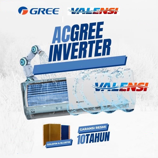 GREE AC F5S Inverter Series - GWC-05F5S, GWC-09F5S, GWC-12F5S, GWC-18F5S, GWC-24F5S - Putih