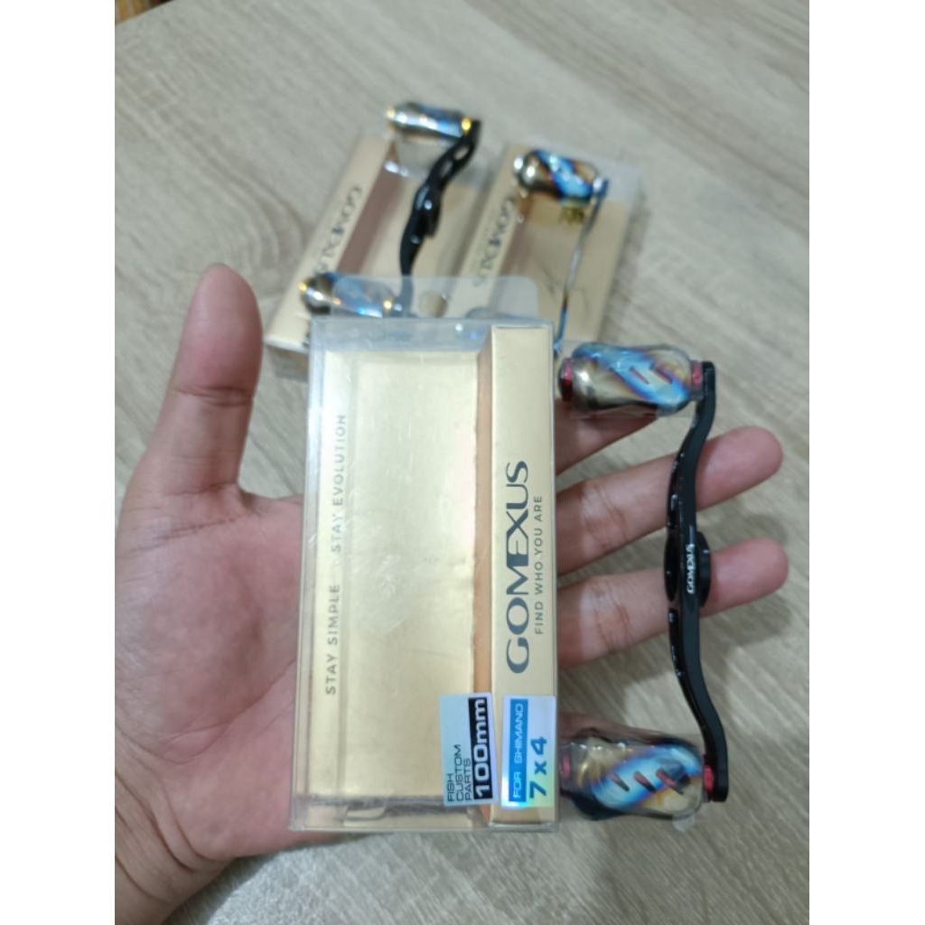 Doble Handle BC Gomexus Galaxy Titanium Black Red For Shimano