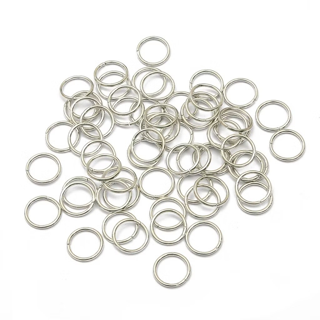 Ring O Sambung / Connector Ring 8mm/6mm 10gr Ring Bulat Kecil Jump Ring Penghubung Kaitan Kait Gantu