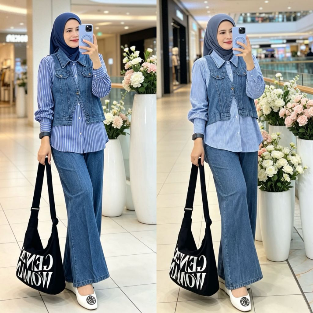 Set jeans rompi