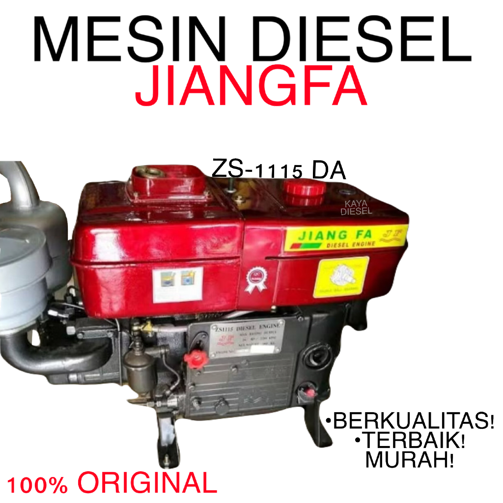 [100% ORIGINAL] DIESEL ENGINE/MESIN DIESEL JIANGFA ZS-1115 DA 24PK STATER | PENGGERAK SOLAR SERBAGUN