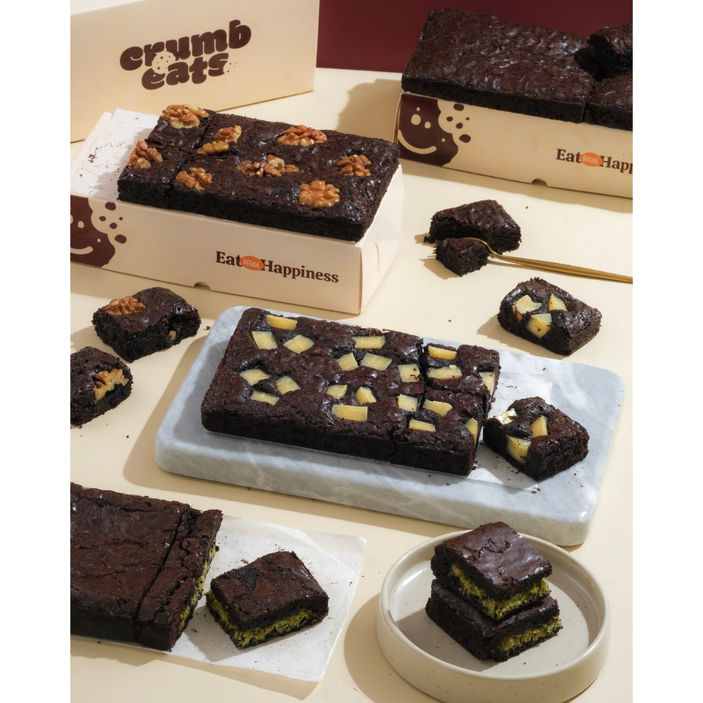 Crumbeats - Fudgy Brownies - Fudgy Brownies Premium - Brownies coklat lumer - Bownies Fudgy Box - Br
