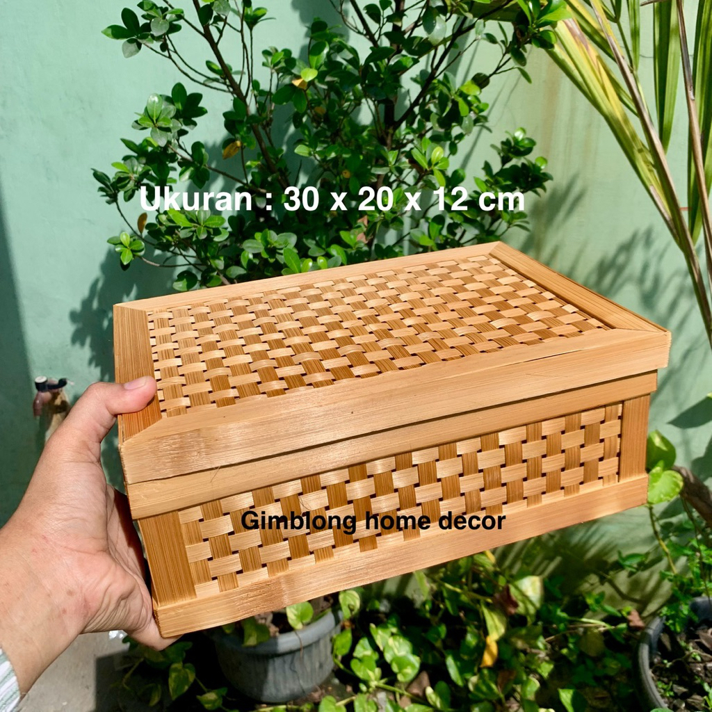 BOX BAMBU KOTAK BAMBU PARCEL HANTARAN SESERAHAN