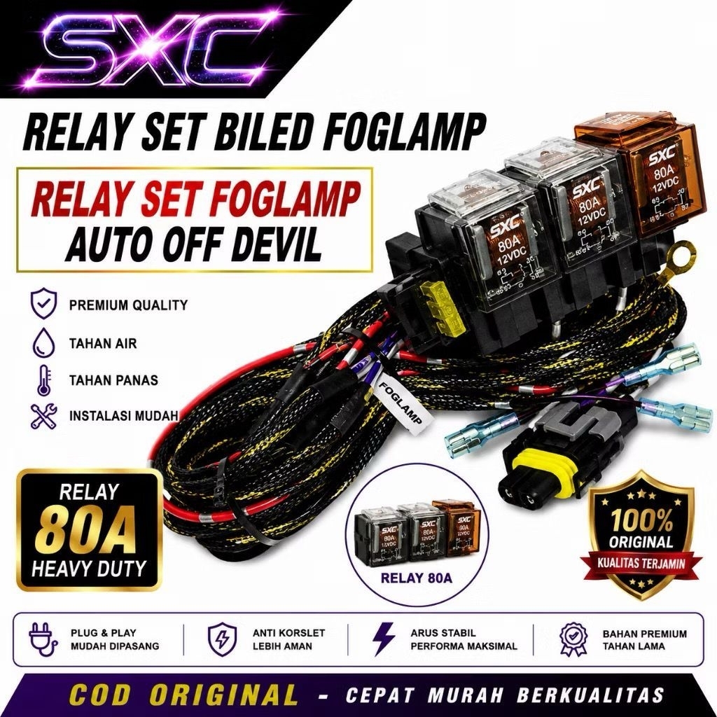 Relay Biled Foglamp Auto Off Devil Universal