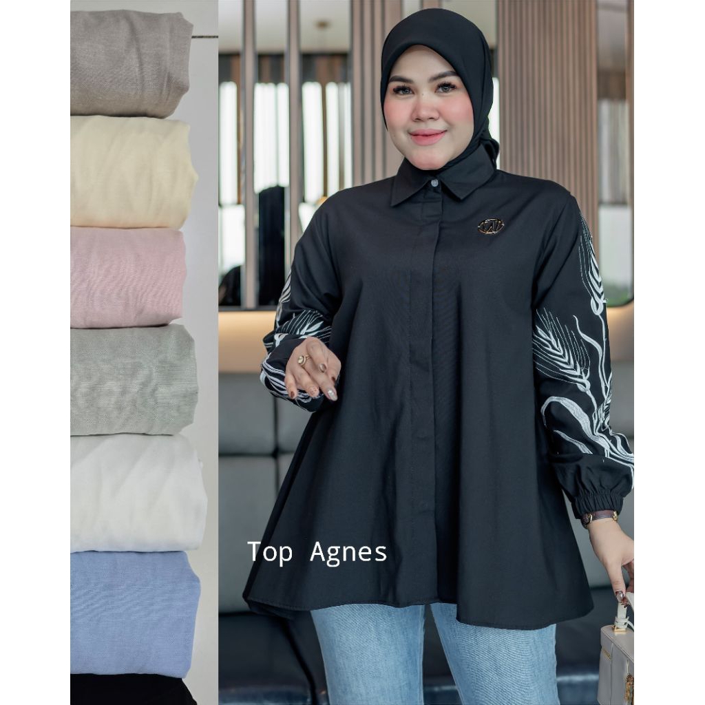 Winody Atasan Top Agnes Blus Winody