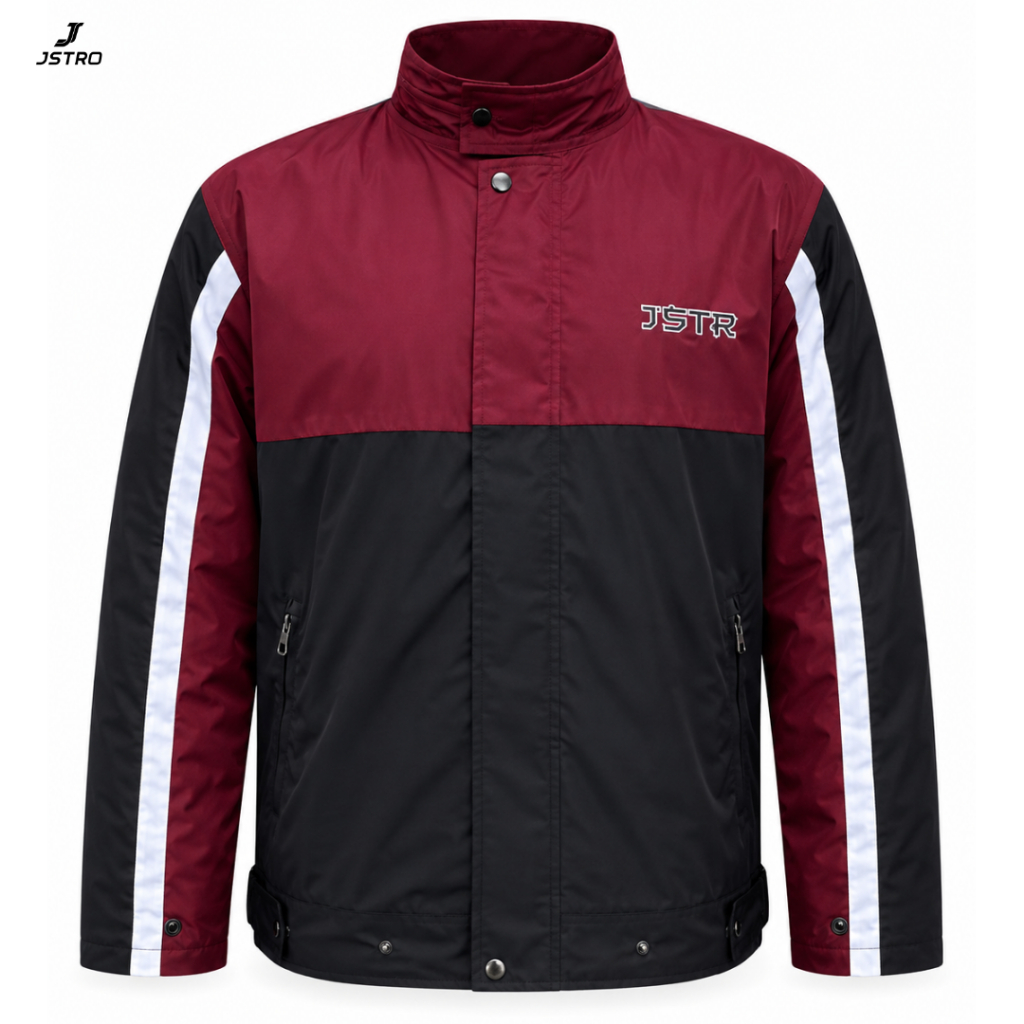 JSTRO Jaket Harrington Pria Bahan Mayer Premium Jaket Windbreaker Nyaman
