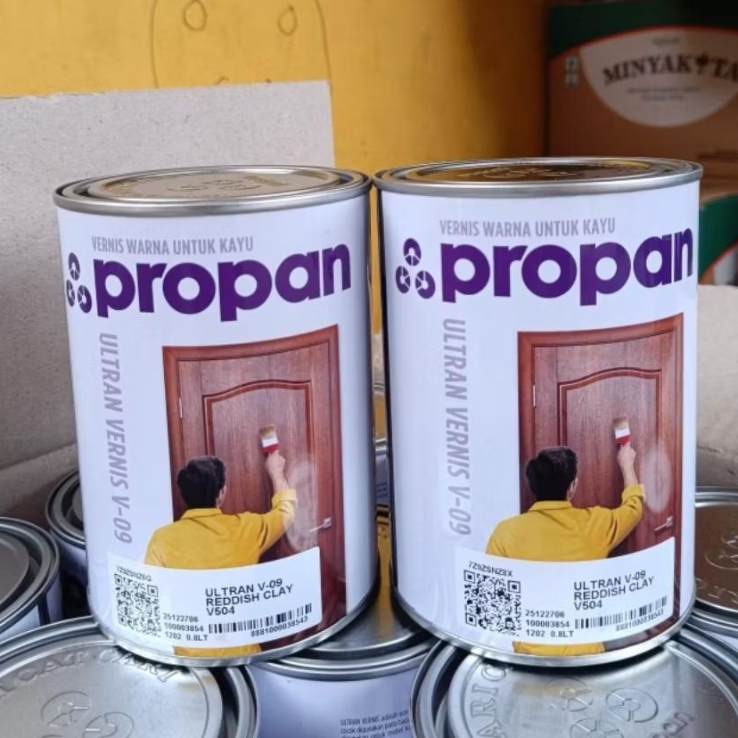 propan vernis untuk cat kayu- ultra v 09 reddish clay v504 0,8lt