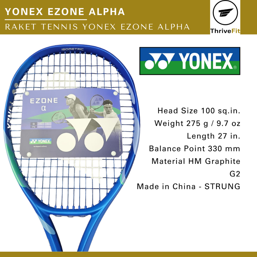 YONEX Ezone Alpha Tennis Racket / Raket Tenis Yonex Ezone Alpha