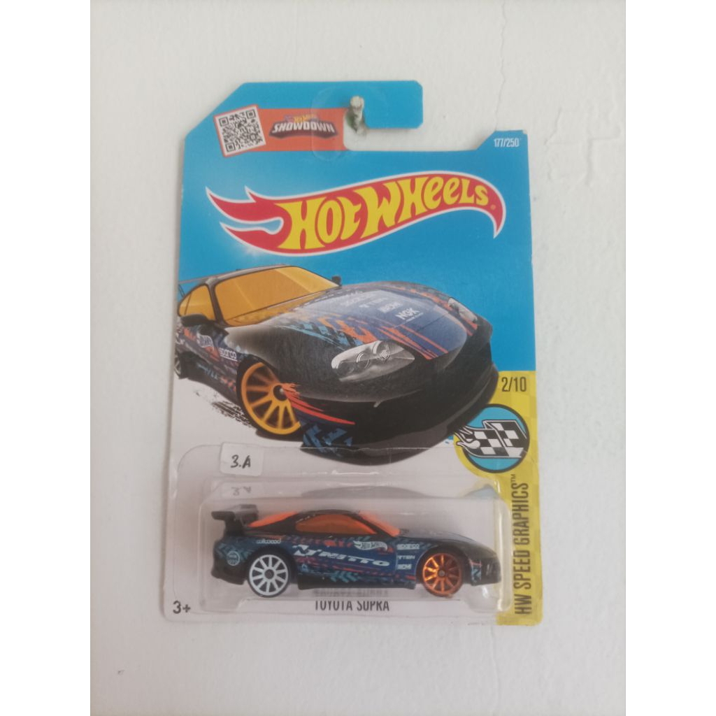 HOTWHEELS TOYOTA SUPRA NITTO HITAM HOT ITEM 2013 (FREE PROTECTOR)