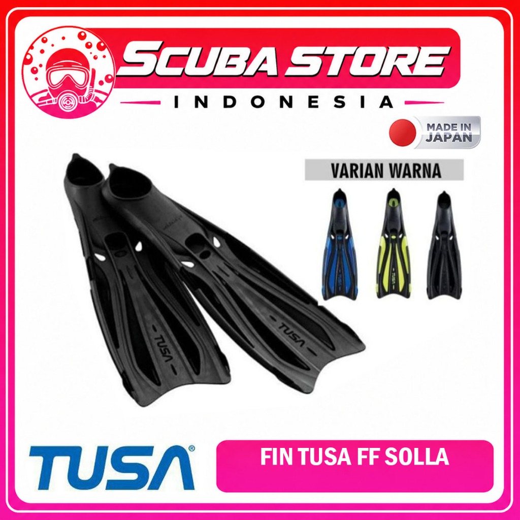 FF23 Fin Diving Tusa Solla Kaki Katak Selam Fins Full Foot Scuba Diving Snorkeling Snorkling B-Fins 