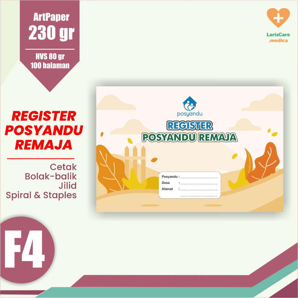 Register Posyandu Remaja, Buku Bidan, Buku Register