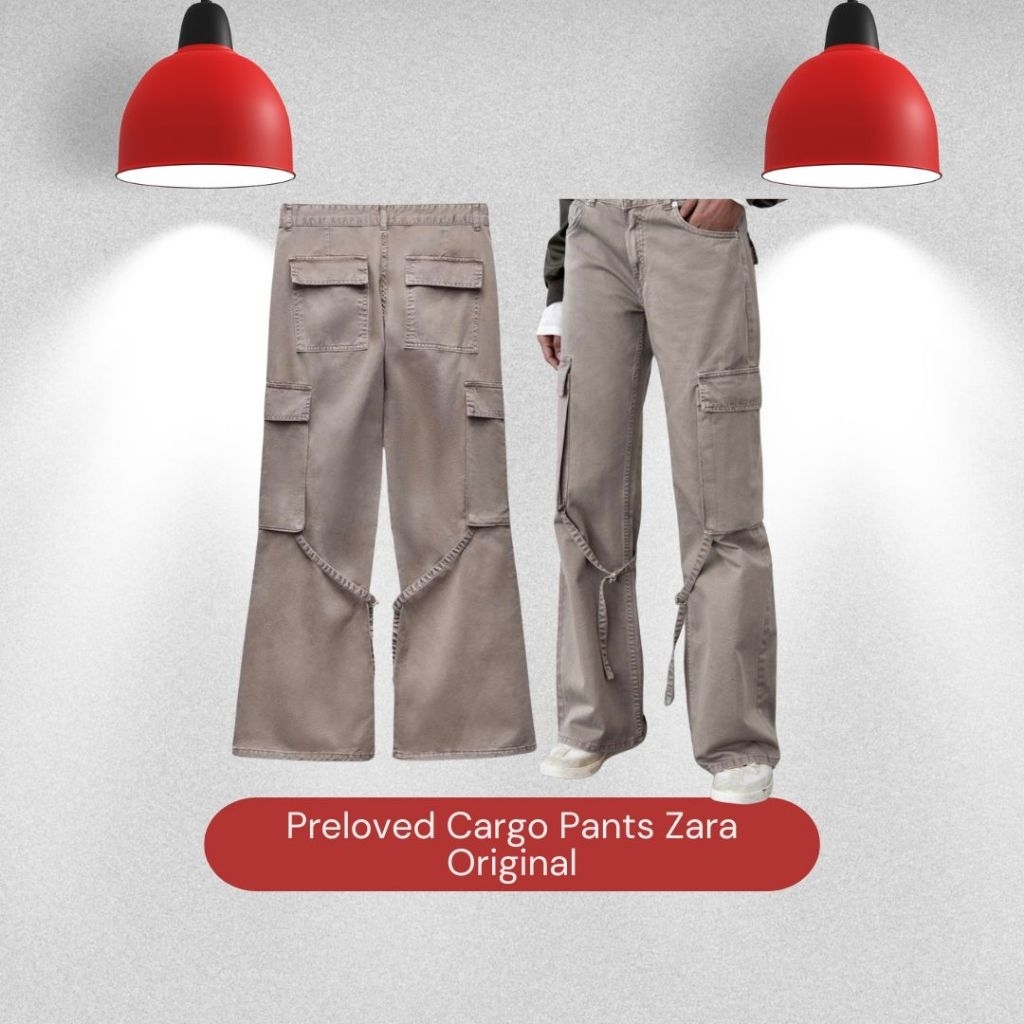 ZARA Cargo Pants Khaki I ZARA WOMEN