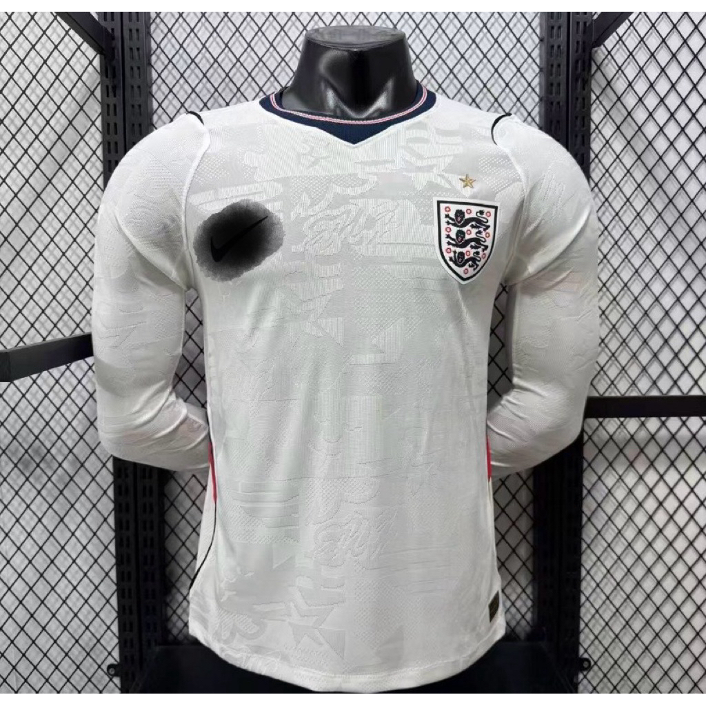 Jersey Kaos Baju Bola Timnas Inggris England english British Home Away 3rd Third Putih White Longsle