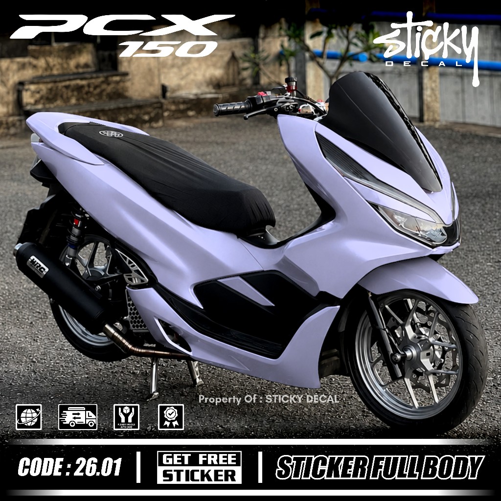 Terbaru Decal Sticker Full Body Honda Pcx 150 Tahun 2017 2018 2019 2020 2021 Sticker Full Body Pcx 1