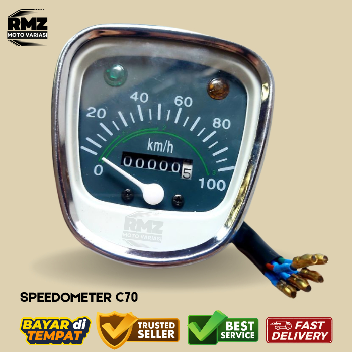 SPEEDOMETER C70 UNIVERSAL | KM MOTOR C70 KOMPLIT | SPIDOMETER MOTOR RETRO KLASIK PRESISI JARUM HALUS