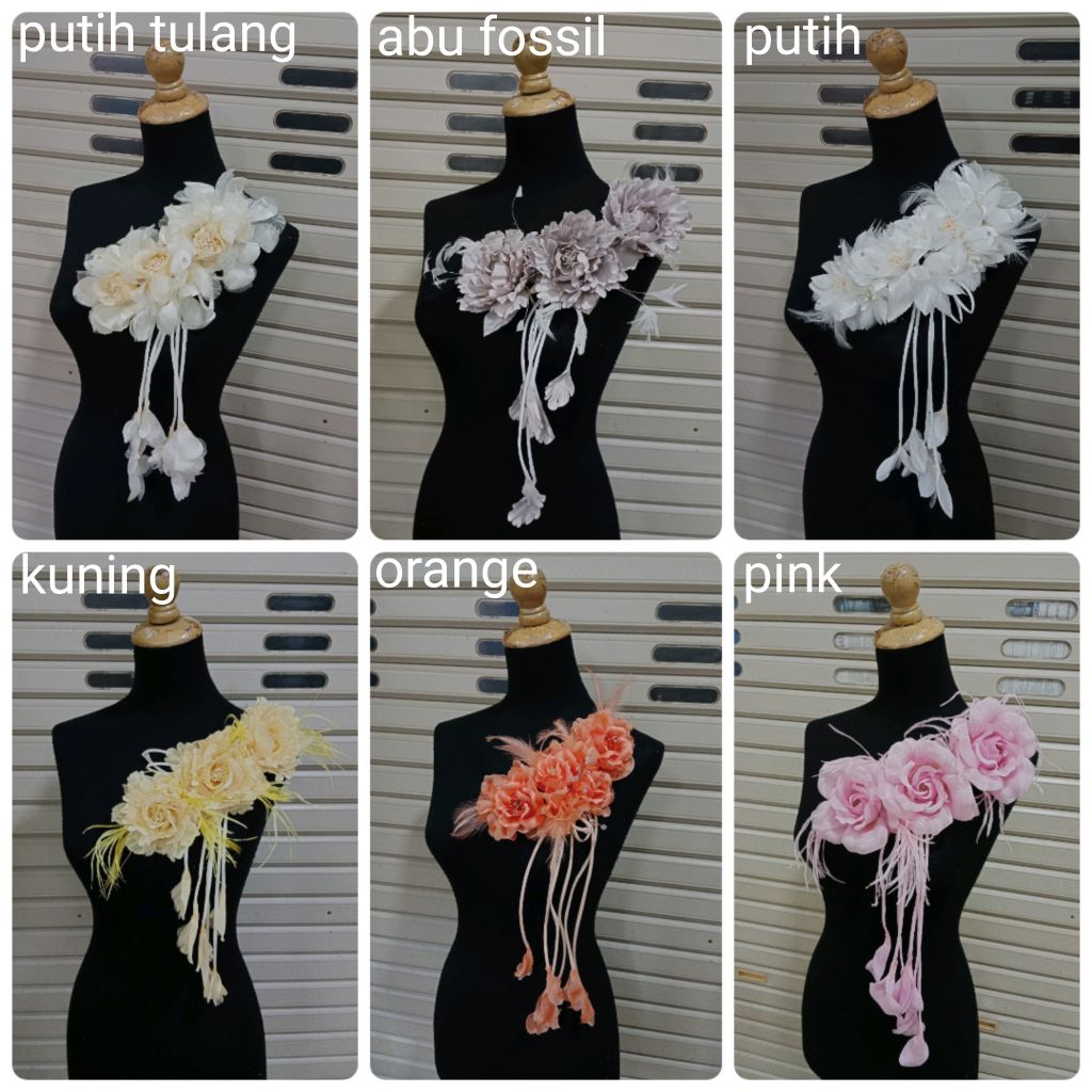 Bunga Korsase Gaun/Korsase Jumbo/Korsase gaun /Bunga Pinggang Rumbai/ Bunga Bahu/bunga bros besar/co