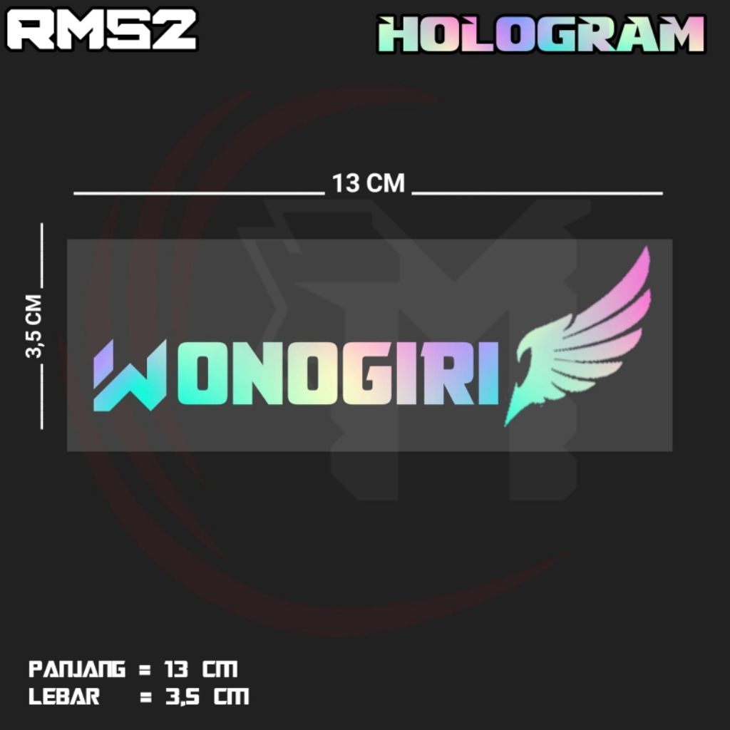 STIKER CUTTING TULISAN WONOGIRI | RMS2
