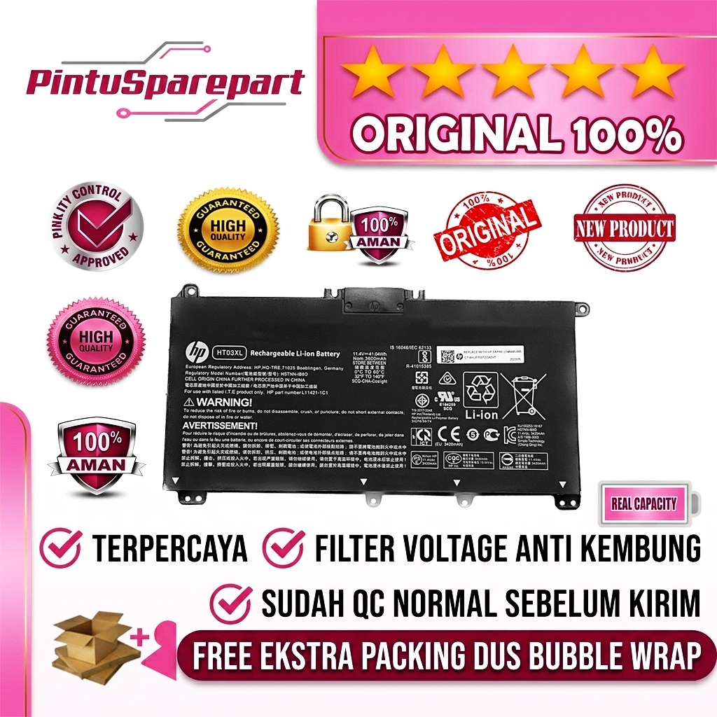ORIGINAL NEW BATERAI HP 14S-DK 14S-DQ 14S-DK0158AU 14S-DK1122AU 14S-DK1006AU 14S-DK1005AU 14S-DQ1013